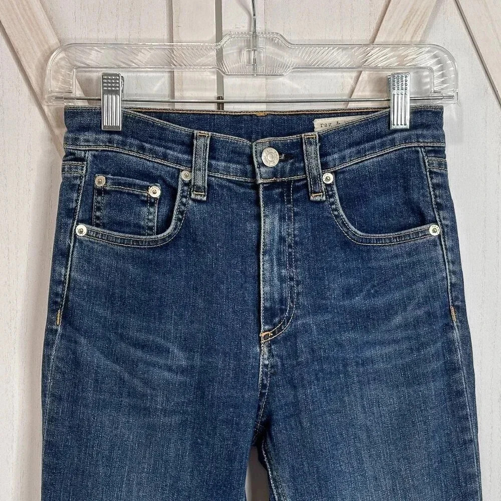 rag & bone / JEAN High Rise Skinny Jeans in Worn - Picture 5 of 9